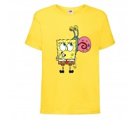 Футболка детская Спанч Боб 26 (Sponge Bob) желтая 104 см