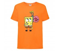 Футболка детская Спанч Боб 26 (Sponge Bob) оранжевая 104 см