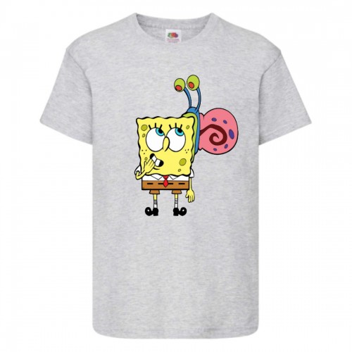 Футболка детская Спанч Боб 26 (Sponge Bob) серая 104 см Футболка детская Спанч Боб 26 (Sponge Bob) серая 104 см