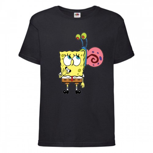 Футболка детская Спанч Боб 26 (Sponge Bob) черная 104 см Футболка детская Спанч Боб 26 (Sponge Bob) черная 104 см