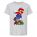 Футболка Супер Марио 13 (Super Mario) серая (SMar gr-7) 152 см