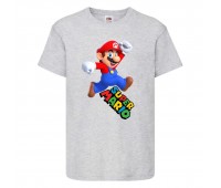 Футболка Супер Марио 14 (Super Mario) серая (SMar gr-8) 116 см Футболка Супер Марио 14 (Super Mario) серая (SMar gr-8) 116 см