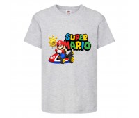 Футболка Супер Марио 15 (Super Mario) серая (SMar gr-9) 116 см Футболка Супер Марио 15 (Super Mario) серая (SMar gr-9) 116 см