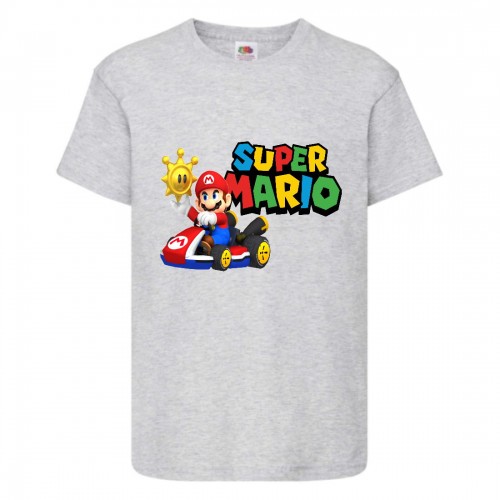 Футболка Супер Марио 15 (Super Mario) серая (SMar gr-9) 116 см Футболка Супер Марио 15 (Super Mario) серая (SMar gr-9) 116 см