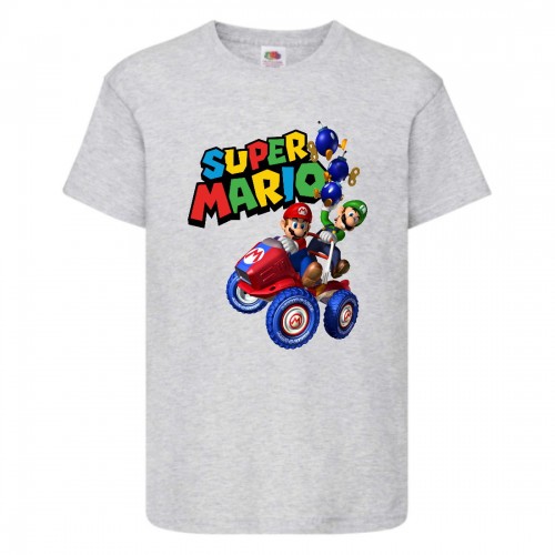 Футболка Супер Марио (Super Mario) серая (SMar gr-01) 116 см Футболка Супер Марио (Super Mario) серая (SMar gr-01) 116 см