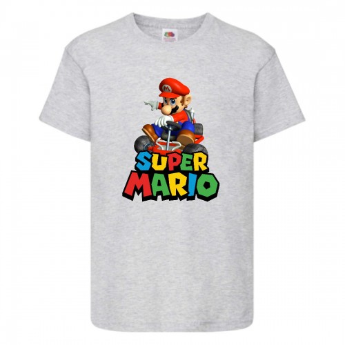 Футболка Супер Марио 3 (Super Mario) серая (SMar gr-04) 116 см Футболка Супер Марио 3 (Super Mario) серая (SMar gr-04) 116 см