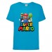 Футболка Супер Марио 8 (Super Mario) синяя (SMar blu-2) 116 см