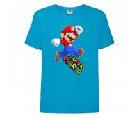 Футболка Супер Марио 14 (Super Mario) синяя (SMar blu-8) 116 см Футболка Супер Марио 14 (Super Mario) синяя (SMar blu-8) 116 см