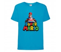 Футболка Супер Марио 2 (Super Mario) синяя (SMar blu-03) 116 см Футболка Супер Марио 2 (Super Mario) синяя (SMar blu-03) 116 см