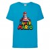 Футболка Супер Марио 2 (Super Mario) синяя (SMar blu-03) 116 см