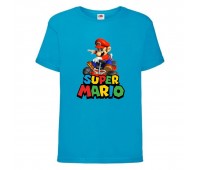 Футболка Супер Марио 3 (Super Mario) синяя (SMar blu-04) 116 см Футболка Супер Марио 3 (Super Mario) синяя (SMar blu-04) 116 см