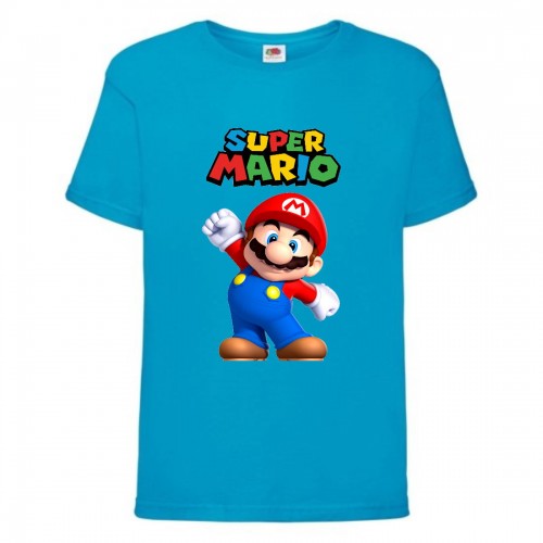 Футболка Супер Марио 5 (Super Mario) синяя (SMar blu-06) 116 см Футболка Супер Марио 5 (Super Mario) синяя (SMar blu-06) 116 см