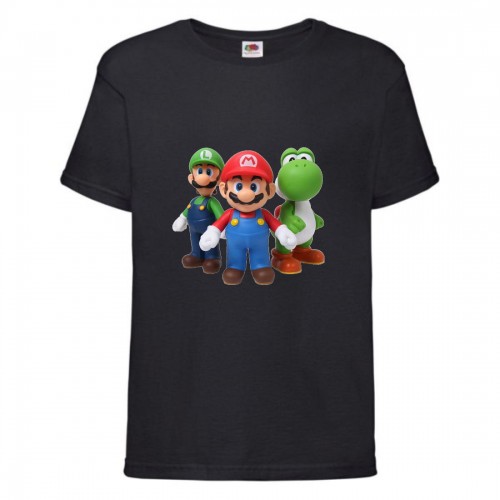 Футболка Супер Марио 7 (Super Mario) черная (SMar blc-1) 116 см Футболка Супер Марио 7 (Super Mario) черная (SMar blc-1) 116 см