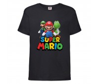 Футболка Супер Марио 8 (Super Mario) черная (SMar blc-2) 116 см Футболка Супер Марио 8 (Super Mario) черная (SMar blc-2) 116 см