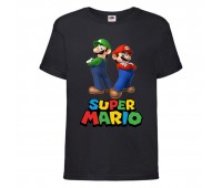 Футболка Супер Марио 9 (Super Mario) черная (SMar blc-3) 116 см Футболка Супер Марио 9 (Super Mario) черная (SMar blc-3) 116 см