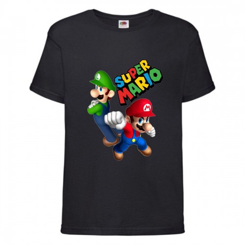 Футболка Супер Марио 10 (Super Mario) черная (SMar blc-4) 164 см Футболка Супер Марио 10 (Super Mario) черная (SMar blc-4) 164 см