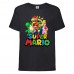 Футболка Супер Марио 11 (Super Mario) черная (SMar blc-5) 152 см