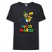 Футболка Супер Марио 12 (Super Mario) черная (SMar blc-6) 164 см
