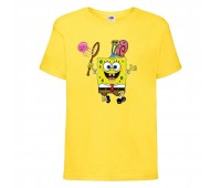 Футболка Спанч Боб 28 (Sponge Bob) желтая Футболка Спанч Боб 28 (Sponge Bob) желтая