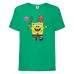 Футболка Спанч Боб 28 (Sponge Bob) зеленая Футболка Спанч Боб 28 (Sponge Bob) зеленая