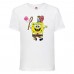 Футболка Спанч Боб 28 (Sponge Bob) белая 116 см