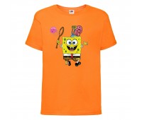 Футболка Спанч Боб 28 (Sponge Bob) оранжевая 116 см