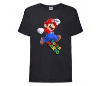 Футболка Супер Марио 14 (Super Mario) черная (SMar blc-8) 116 см Футболка Супер Марио 14 (Super Mario) черная (SMar blc-8) 116 см