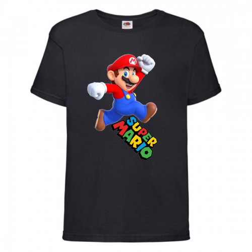 Футболка Супер Марио 14 (Super Mario) черная (SMar blc-8) 116 см Футболка Супер Марио 14 (Super Mario) черная (SMar blc-8) 116 см