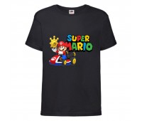 Футболка Супер Марио 15 (Super Mario) черная (SMar blc-9) 116 см Футболка Супер Марио 15 (Super Mario) черная (SMar blc-9) 116 см