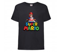 Футболка Супер Марио 2 (Super Mario) черная (SMar blc-03) 116 см Футболка Супер Марио 2 (Super Mario) черная (SMar blc-03) 116 см