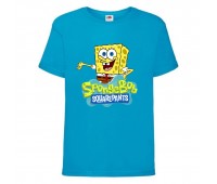 Футболка Спанч Боб 29 (Sponge Bob) голубая Футболка Спанч Боб 29 (Sponge Bob) голубая