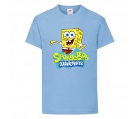 Футболка Спанч Боб 29 (Sponge Bob) светло-голубая Футболка Спанч Боб 29 (Sponge Bob) светло-голубая