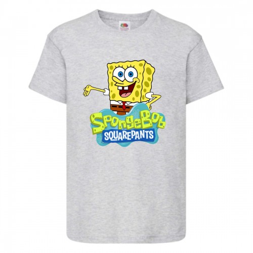 Футболка Спанч Боб 29 (Sponge Bob) серая 116 р-р Футболка Спанч Боб 29 (Sponge Bob) серая 116 р-р