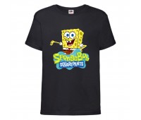 Футболка Спанч Боб 29 (Sponge Bob) черная Футболка Спанч Боб 29 (Sponge Bob) черная