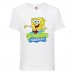 Футболка Спанч Боб 29 (Sponge Bob) белая 116 см