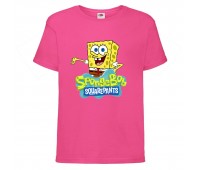 Футболка Спанч Боб 29 (Sponge Bob) розовая 116 см