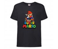 Футболка Супер Марио 3 (Super Mario) черная (SMar blc-04) 116 см Футболка Супер Марио 3 (Super Mario) черная (SMar blc-04) 116 см