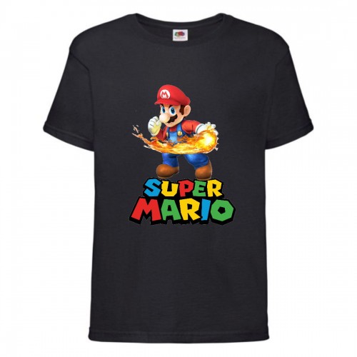 Футболка Супер Марио 6 (Super Mario) черная (SMar blc-07) 116 см Футболка Супер Марио 6 (Super Mario) черная (SMar blc-07) 116 см
