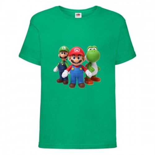Футболка Супер Марио 7 (Super Mario) зеленая (SMar grn-1) 116 см Футболка Супер Марио 7 (Super Mario) зеленая (SMar grn-1) 116 см