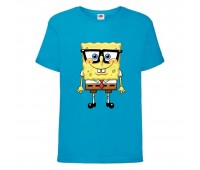 Футболка Спанч Боб 30 (Sponge Bob) голубая Футболка Спанч Боб 30 (Sponge Bob) голубая