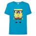 Футболка Спанч Боб 30 (Sponge Bob) голубая Футболка Спанч Боб 30 (Sponge Bob) голубая