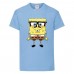 Футболка  Спанч Боб 30 (Sponge Bob) светло-голубая