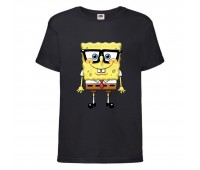 Футболка Спанч Боб 30 (Sponge Bob) черная Футболка Спанч Боб 30 (Sponge Bob) черная