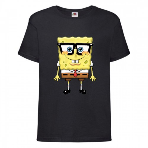 Футболка Спанч Боб 30 (Sponge Bob) черная Футболка Спанч Боб 30 (Sponge Bob) черная