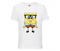 Футболка Спанч Боб 30 (Sponge Bob) белая 116 см
