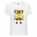 Футболка Спанч Боб 30 (Sponge Bob) белая 116 см
