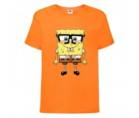 Футболка Спанч Боб 30 (Sponge Bob) оранжевая 116 см