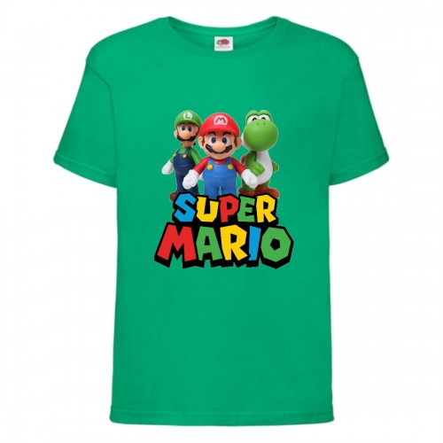 Футболка Супер Марио 8 (Super Mario) зеленая (SMar grn-2) 116 см Футболка Супер Марио 8 (Super Mario) зеленая (SMar grn-2) 116 см