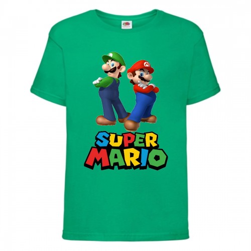 Футболка Супер Марио 9 (Super Mario) зеленая (SMar grn-3) 116 см Футболка Супер Марио 9 (Super Mario) зеленая (SMar grn-3) 116 см