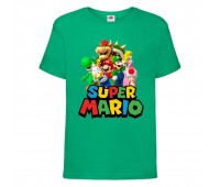 Футболка Супер Марио 10 (Super Mario) зеленая (SMar grn-4) 164 см Футболка Супер Марио 10 (Super Mario) зеленая (SMar grn-4) 164 см